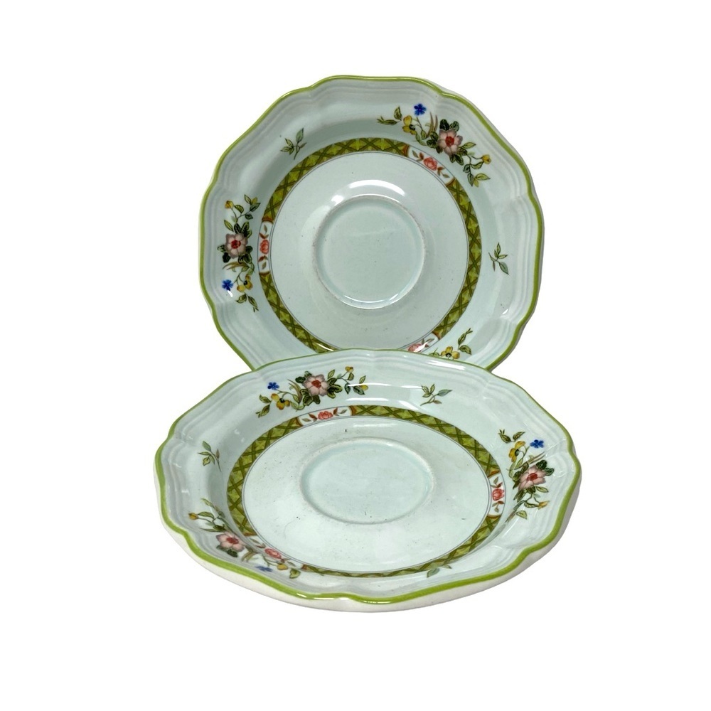 Mikasa Heritage | Imari Bouquet F 2006 | Saucers | Vintage | Lot of 2